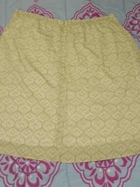 George Light Yellow A-Line 🍑Textured Skirt